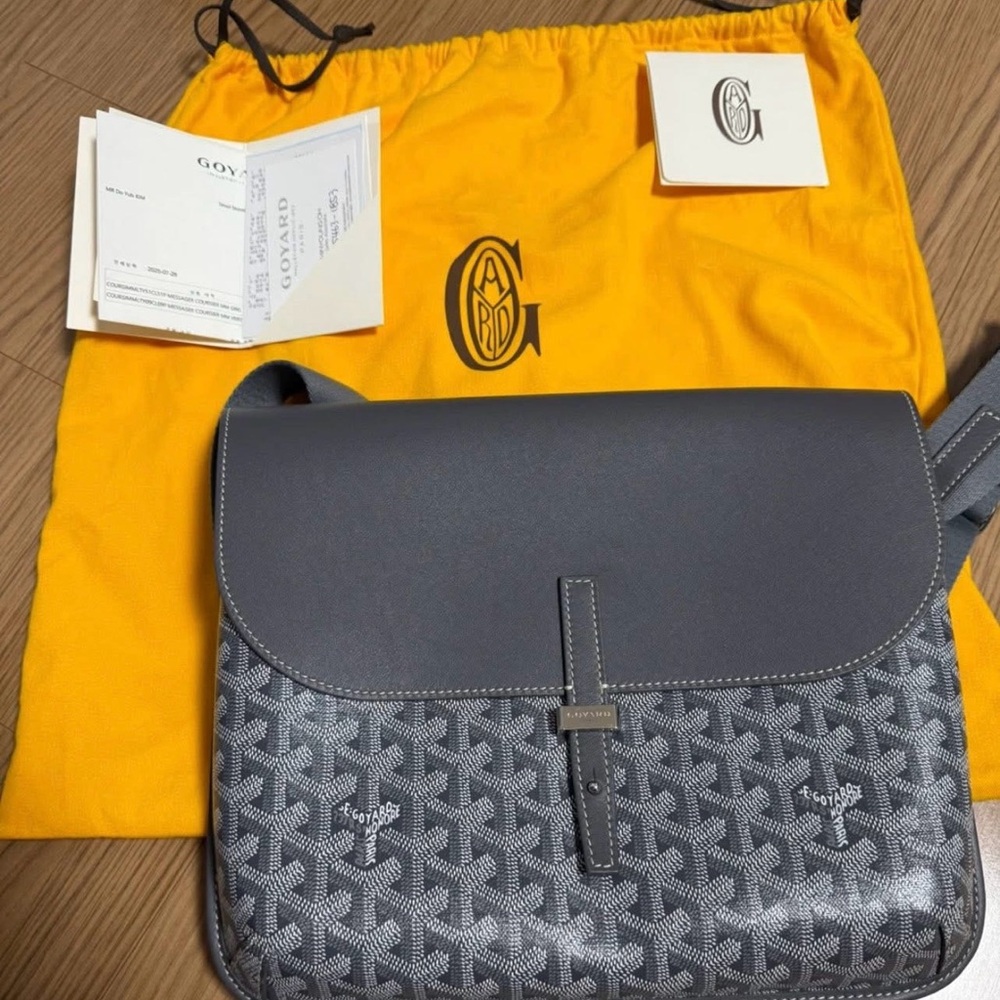 Goyard Coursier Messenger Bag Grey Bag
